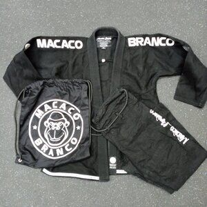Macaco Branco BJJ Kimono Pants & Gi Black Size A1